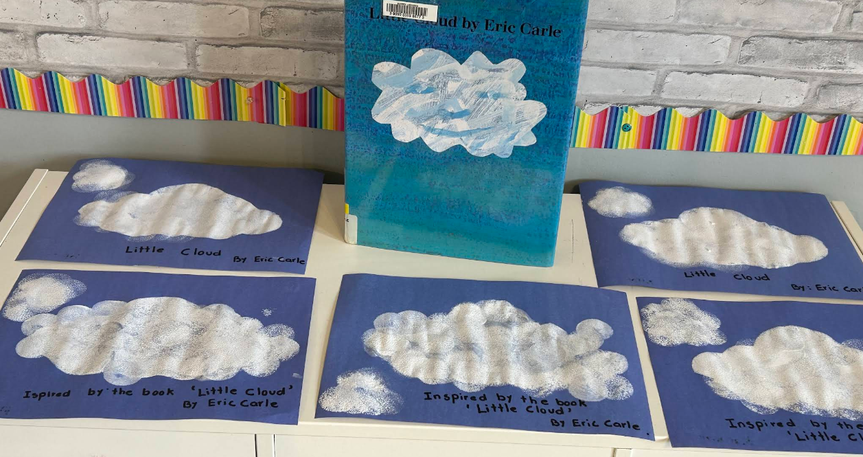 Children's cloud art display